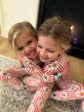 Load image into Gallery viewer, Candy Cane Classic – Kids’ Two-Piece Pajamas