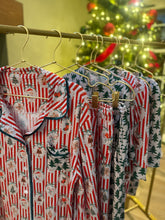 Load image into Gallery viewer, Candy Cane Classic – Women’s Button-Up Set