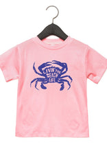 Load image into Gallery viewer, Livin That Beach Life Crab Toddler Tee
