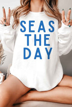 Load image into Gallery viewer, SEAS THE DAY GRAPHIC SWEATSHIRT
