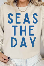 Load image into Gallery viewer, SEAS THE DAY GRAPHIC SWEATSHIRT
